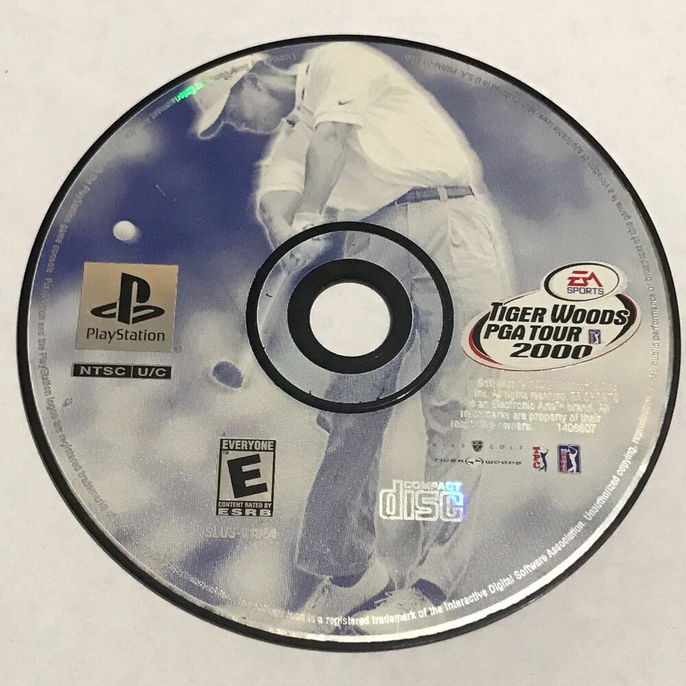 PS1 Tiger Woods PGA Tour 2000 Sony PlayStation 1 Tested Ships Same Day